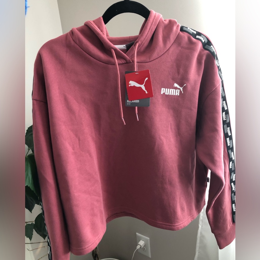 Pink puma hoodie